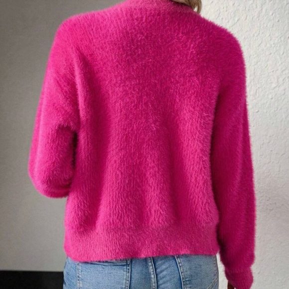New  Pink button down  cardigan Sweater - Picture 2 of 7